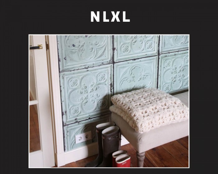 Detailansicht der NLXL Tapete TIN-05 Brooklyn Tins von Merci.