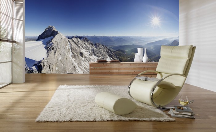 3D-Fototapete Berglandschaft vom Dachstein Sky Walk
