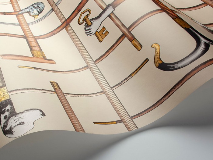 Detailfoto der Fornasetti Tapete 114/14026 Bastoni von Cole and Son