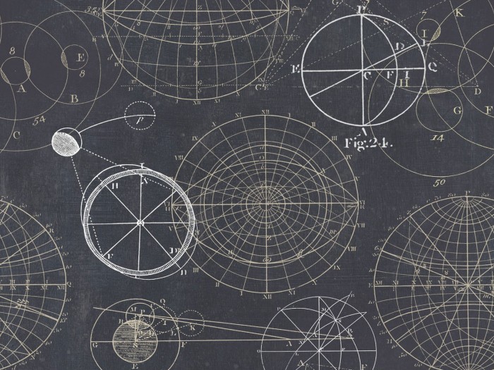 Detailansicht der Selected Walls Tapete Alexandria Astronomy Wallpaper Col. 01