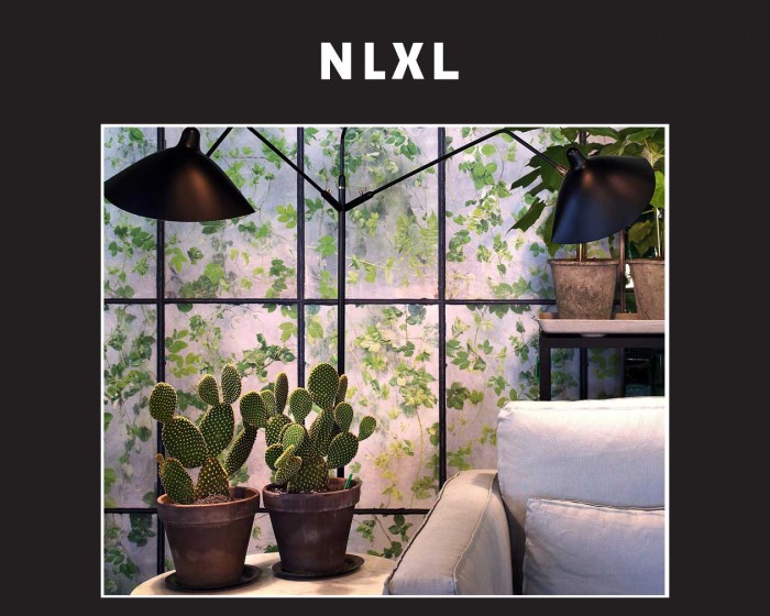 Raumfoto der NLXL Tapete ERG-01 Greenhouse von Erik Gutter.