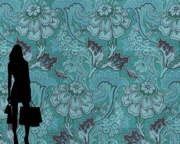 Flächenansicht der NLXL Tapete MRV-03 Big Pattern Paola von Mr & Mrs Vintage.