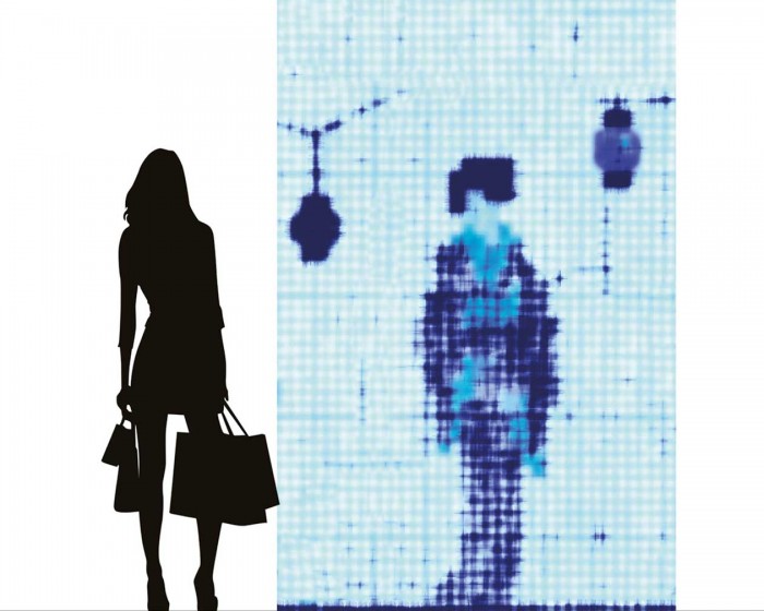 Flächenansicht der NLXL Tapete PNO-07 Addiction von Paola Navone.