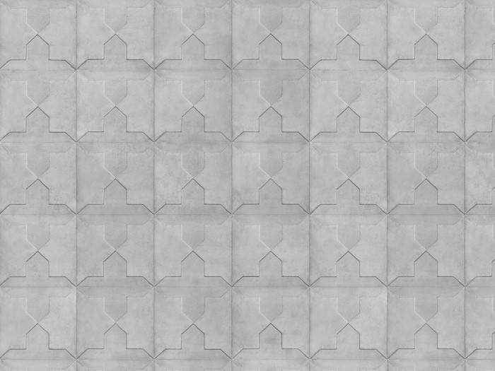 Ansicht der Betontapete NLXL NDE-03 Moulded Cross Wallpaper von Nada Debs