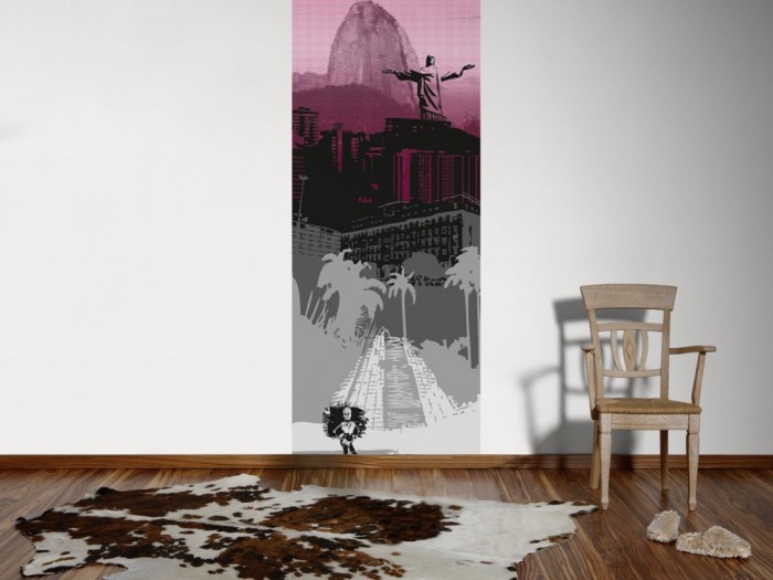 Ein Foto von dem 3D-Design-Fotopanel Rio de Janeiro Brasilien, Artwork tapeziert an der Wand. Bestelle Deine Bildtapete online.