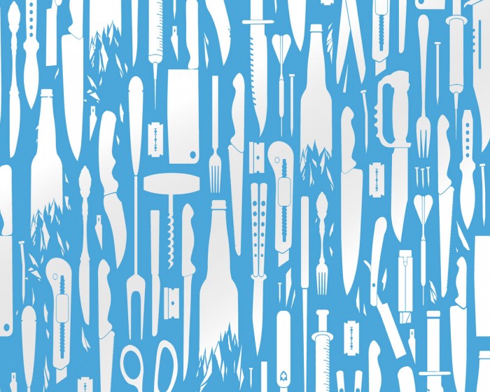 Ansicht der Flavour Paper Tapete FP1102 Sharp Descent in der Farbe Sky - Flavour Paper Tapete FP1102 einfach online bestellen