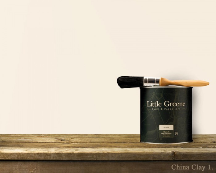 Little Greene China Clay 1 - Hochwertige englische Farbe gestrichen an der Wand