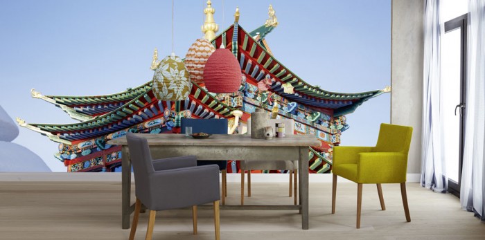 3D-Fototapete Tempel in Asien