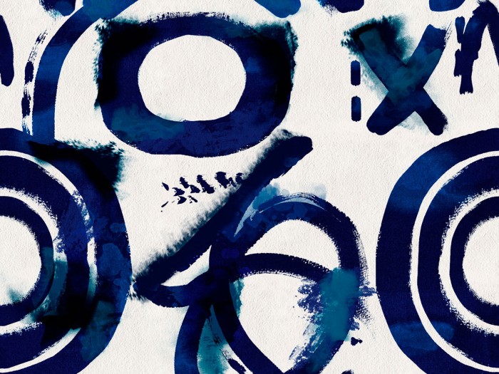 Detailansicht der Selected Walls Tapete Antwerpen Circles Wallpaper Col. 01