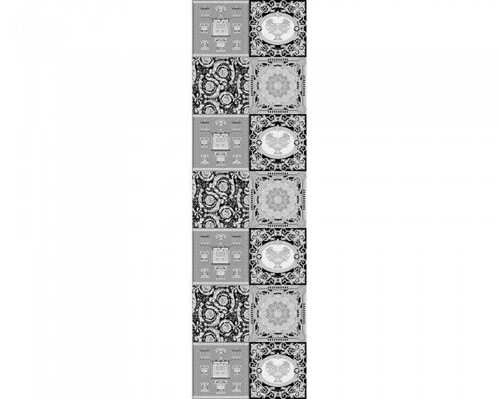 Die Versace Designtapete Patchwork Dieux Black & White einfach online bestellen. Du kannst die Versace Designtapete Patchwork Dieux Black & White mehrfach nebeneinander tapezieren.