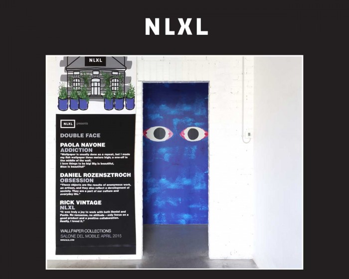 Die NLXL Tapete PNO-04 Addiction von Paola Navone tapeziert an einer Wand.