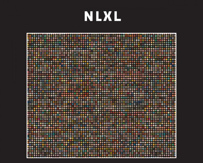 Flächenansicht der NLXL Tapete JEE-01 Crown Caps von Jeanine Eek Keizer.