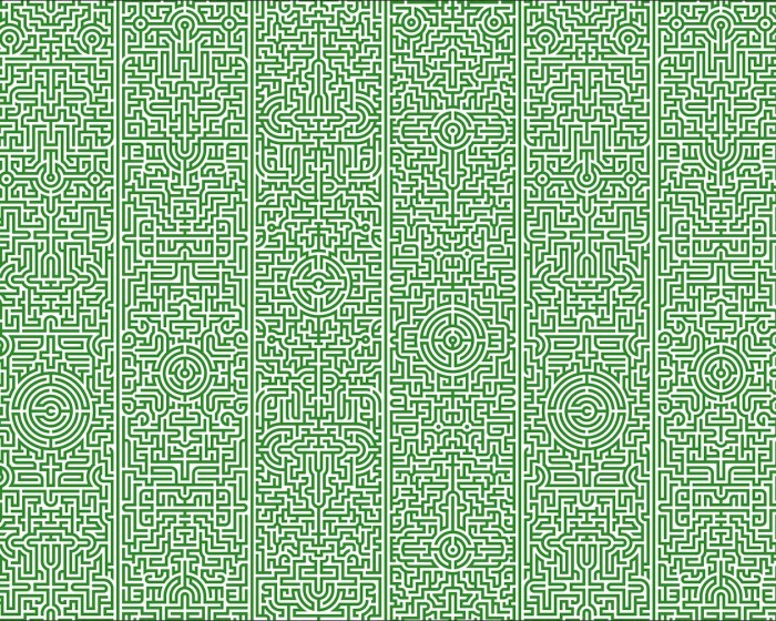 Flächenansicht der NLXL Tapete JOB-02 Archives von Studio Job.