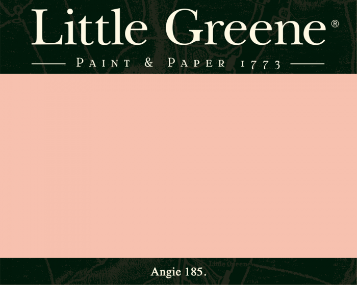 Englische Farbe von Little Greene Angie 185 - Hochwertige Farbe gestrichen an der Wand