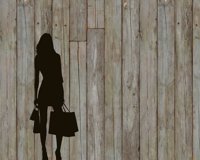 Flächenansicht der NLXL Tapete PHE-14 Scrapwood von Piet Hein Eek.