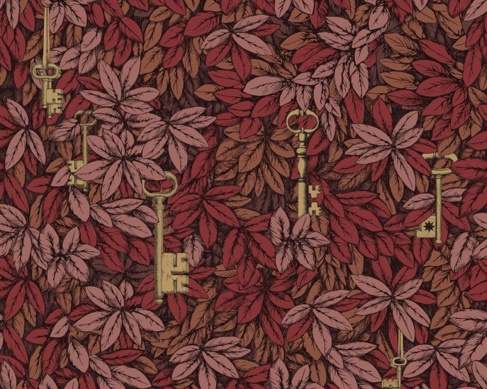 Ansicht der Fornasetti Tapete 114/9019 Chiavi Segrete von Cole and Son