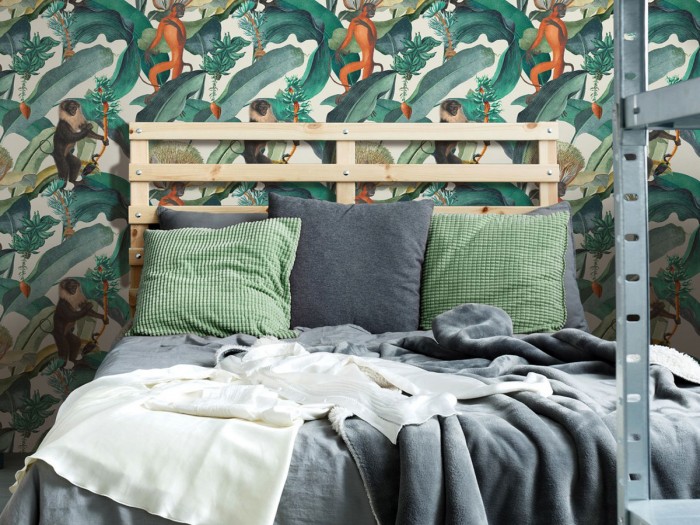 Raumansicht der Selected Walls Tapete Kingston Monkeys Wallpaper Col. 02