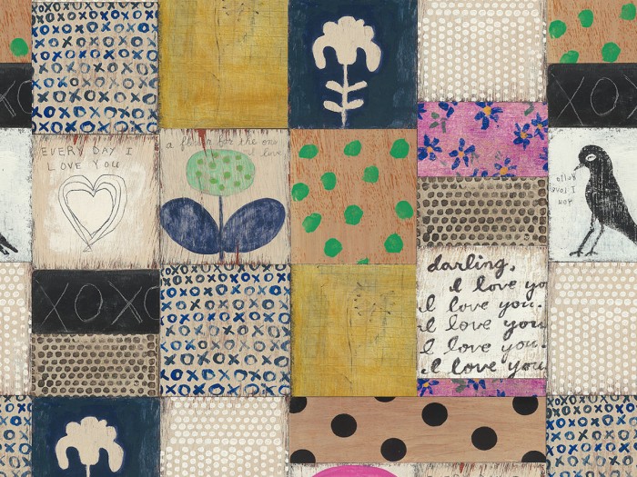 Detailansicht der Selected Walls Tapete Roswell Sketches Wallpaper Col. 01