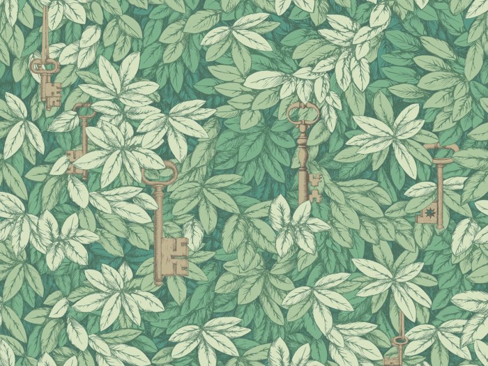 Ansicht der Fornasetti Tapete 114/26050 Chiavi Segrete von Cole and Son