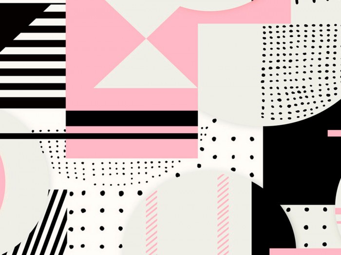 Detailansicht der Selected Walls Tapete Almere Geometry Wallpaper Col. 01