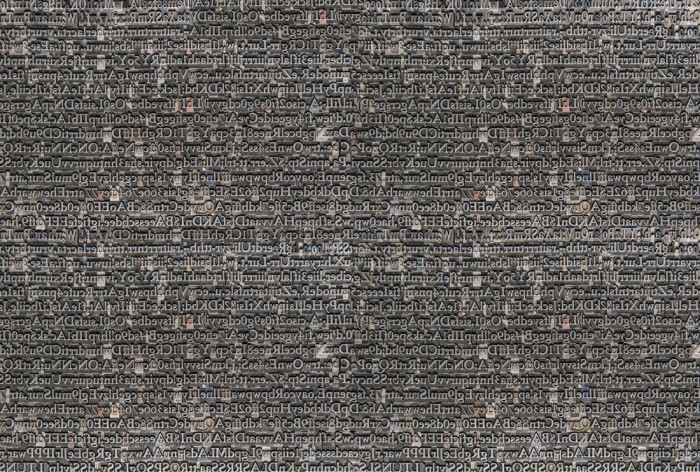 Die Fototapete Buchstaben im Buchdruck, eine Vlies-Fototapete bei Livingwalls Cologne online kaufen. Die Fototapete Buchstaben im Buchdruck ist eine Fototapete auf Maß.