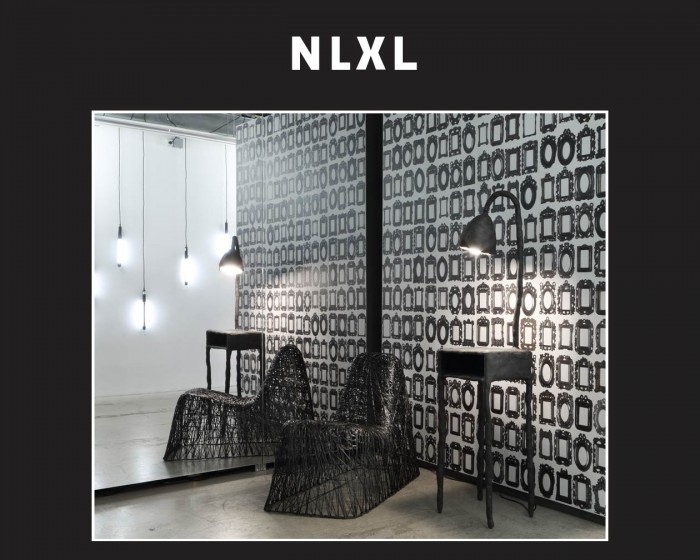 Die NLXL Tapete DRO-01 Obsession von Daniel Rozensztroch tapeziert an einer Wand.