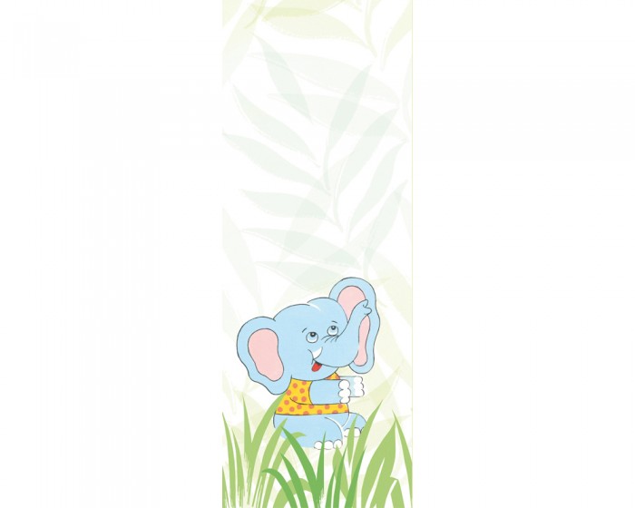 Die Design-Fotopanel Kindertapete Dschungelfieber, Elefant einfach online bestellen. Das gesamte Wandbild Dschungelfieber besteht aus sieben unterschiedlichen Design-Fotopanels.