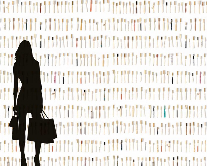 Flächenansicht der NLXL Tapete DRO-03 Obsession von Daniel Rozensztroch.