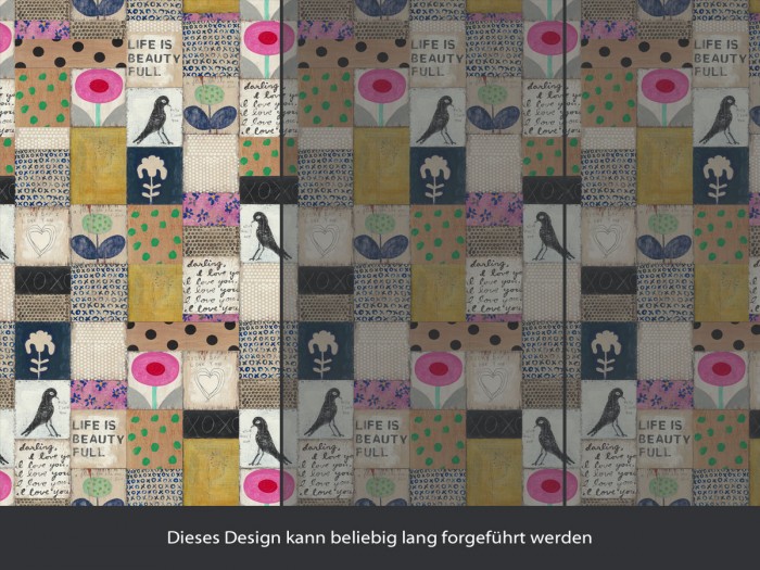 Vollansicht der Selected Walls Tapete Roswell Sketches Wallpaper Col. 01