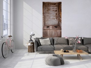 Vorschau: Das 3D Fotopanel Altes Holz WC, Toilette tapeziert in einem Loft. Bestelle die Bildtapete für Deine Wand online. Vorschau: Das 3D Fotopanel Altes Holz WC, Toilette tapeziert in einem Loft. Bestelle die Bildtapete für Deine Wand online.