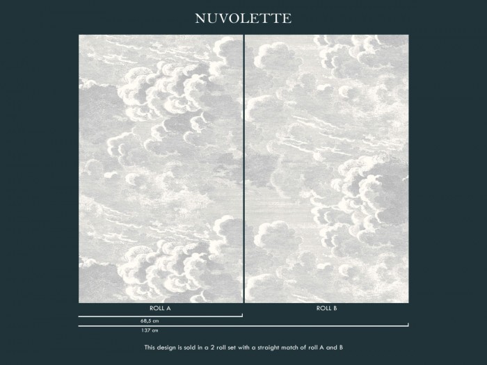 Bestellhinweis zu der Fornasetti Tapete 114/28055 Nuvolette