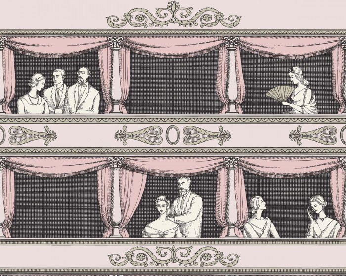 Ansicht der Fornasetti Tapete 114/4008 Teatro von Cole and Son