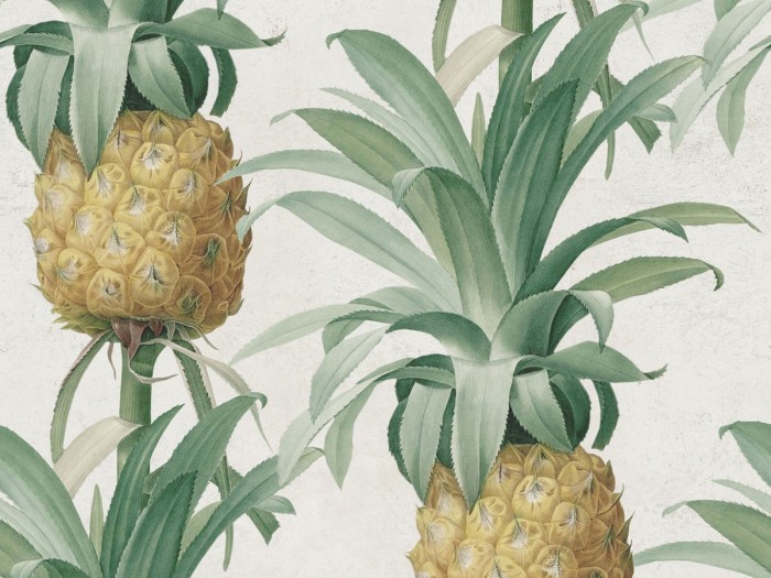 Detailansicht der Selected Walls Tapete Nicoya Pineapple Wallpaper Col. 01