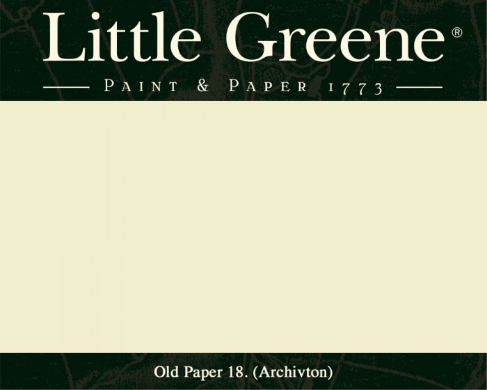 Englische Farbe von Little Greene Old Paper 18 - Hochwertige Farbe gestrichen an der Wand