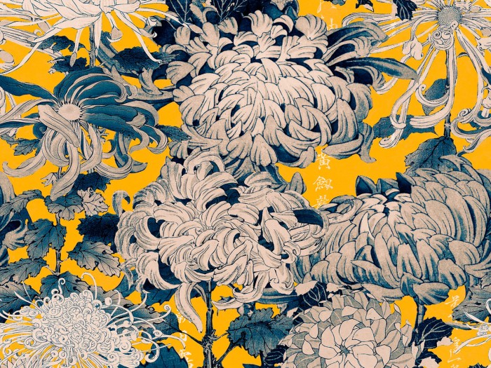 Detailansicht der Selected Walls Tapete Nanning Flowers Wallpaper Col. 02