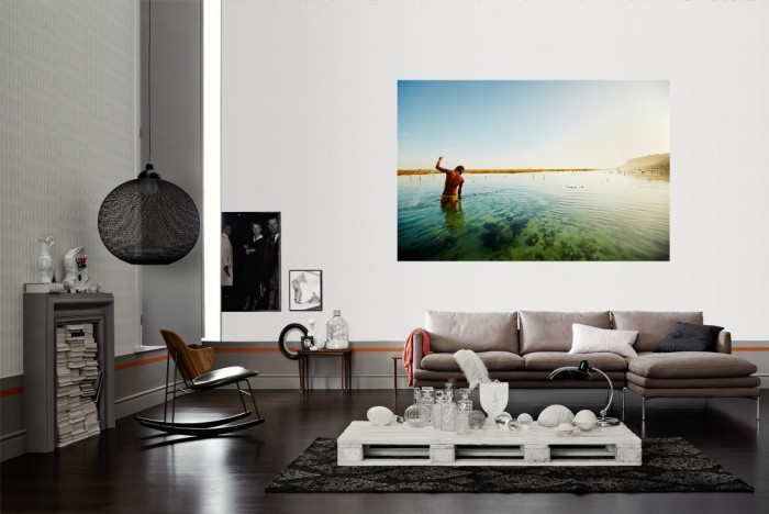 Die Fototapete Bali, Fischer im Sonnenschein als Wandbild im Wohnzimmer. Die Vlies-Fototapete Bali, Fischer im Sonnenschein verschönert als Wandbild Deine Wand.