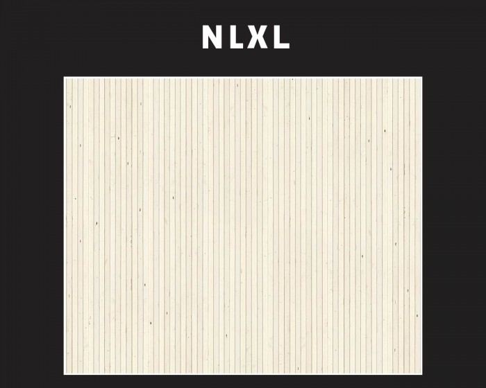 Flächenansicht der NLXL Tapete TIM-07 Timber Strips von Piet Hein Eek.