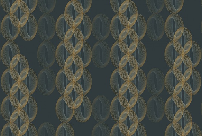 Die Design-Fototapete 3D-Geometrie Kette, eine Vlies-Fototapete bei Livingwalls Cologne online kaufen. Die Design-Fototapete 3D-Geometrie Kette ist eine Fototapete auf Maß.