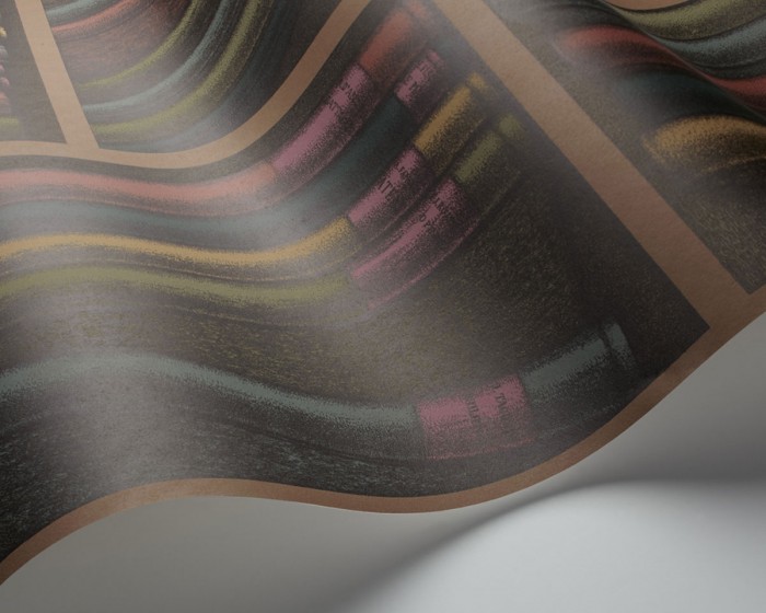 Detailfoto der Fornasetti Tapete 114/5010 Ex Libris von Cole and Son