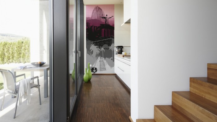 Ein Foto von dem 3D-Design-Fotopanel Rio de Janeiro Brasilien, Artwork tapeziert in der Küche. Bestelle Deine Bildtapete online.