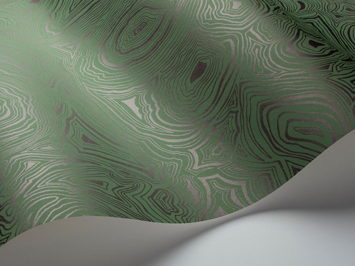 Detailfoto der Fornasetti Tapete 114/17035 Malachite von Cole and Son