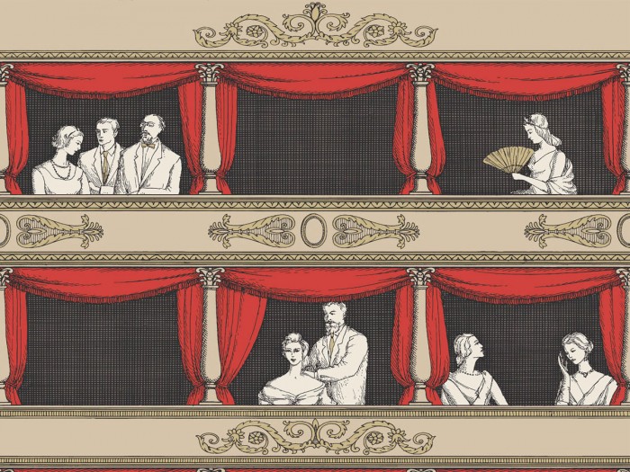 Ansicht der Fornasetti Tapete 114/18037 Teatro von Cole and Son
