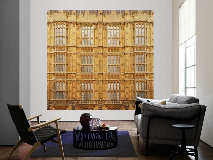 Die Fototapete Buckingham Palace, England London als große Bildtapete im Wohnzimmer. Als Bildtapete ist die Fototapete Buckingham Palace, England London ein besonderes Highlight auf Vliestapete.