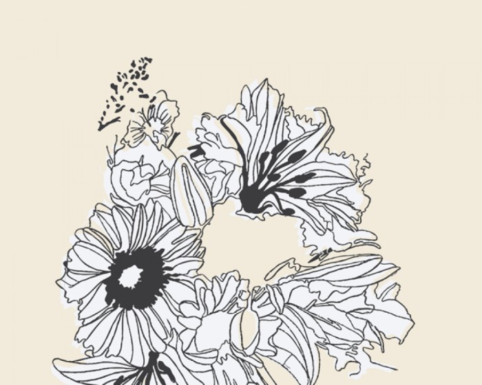 Das Design-Fotopanel Flower-Power Blüte Creme einfach online bestellen. Die Designertapete von Daniel Hechter ist in drei Farbkombinationen erhältlich.